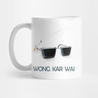 Wong Kar Wai Sunglasses and Cigarettes Mug
